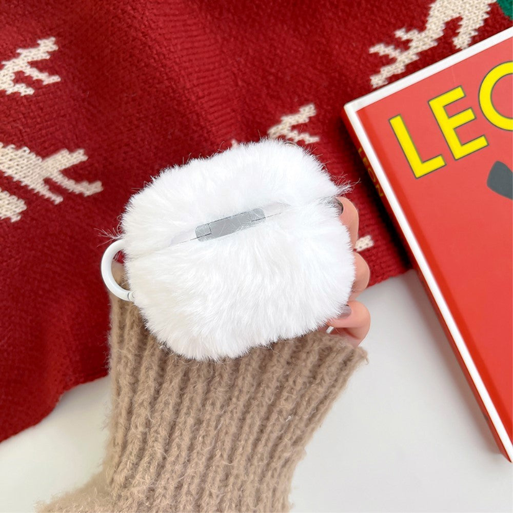 Apple AirPods Pro (1. gen.) Fleksibelt juledeksel i plast m. Ulltrekk - Julefigurer - Hvit