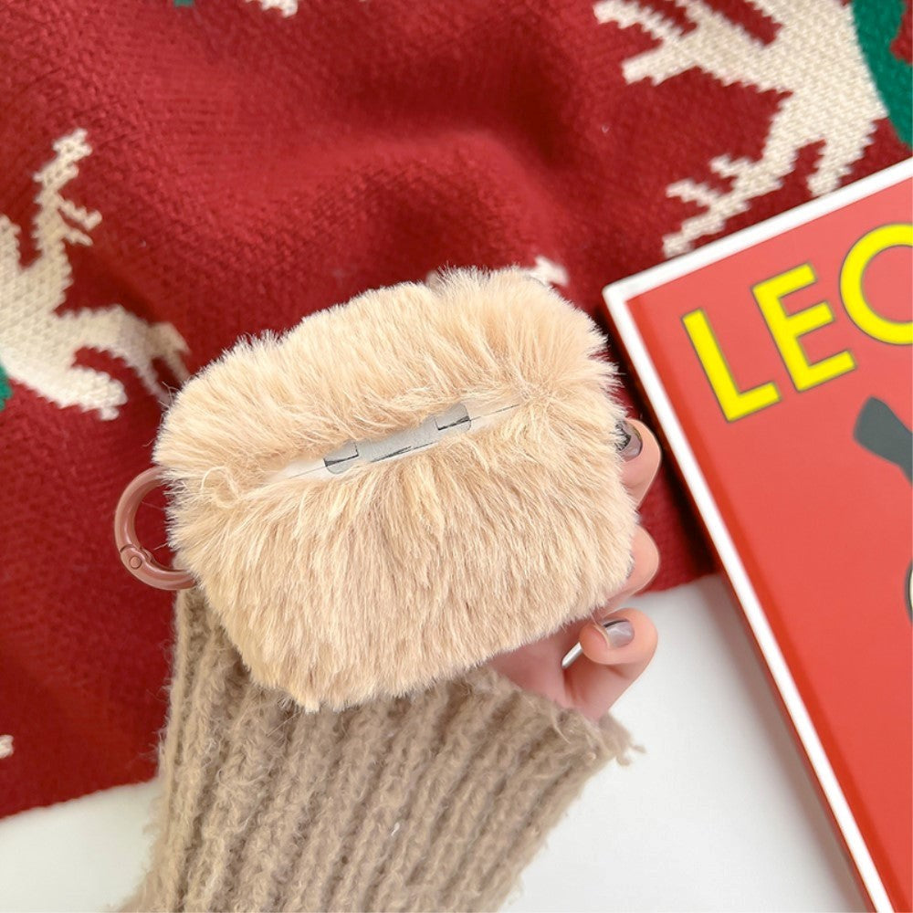 Apple AirPods Pro (1. gen.) Fleksibelt juledeksel i plast m. Ulltrekk - Julefigurer - Brun