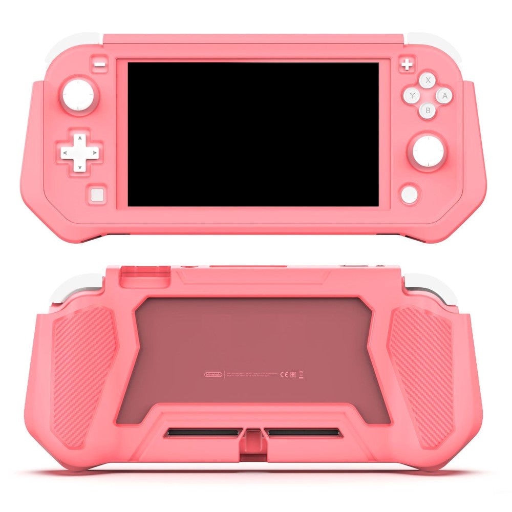 Nintendo Switch Lite 360° plastdeksel m. Skjermbeskytter - Rosa