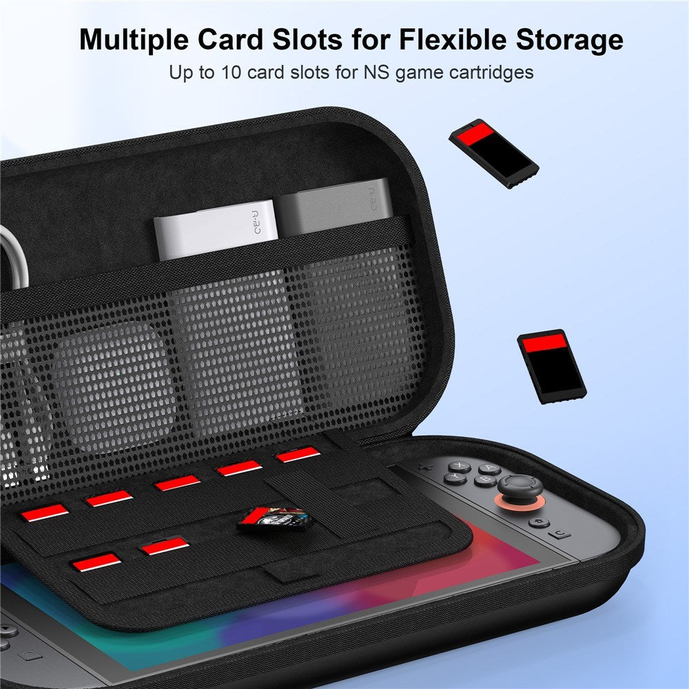 Nintendo Switch 2 Rejsetaske m. Organiseringsmuligheder - Sort