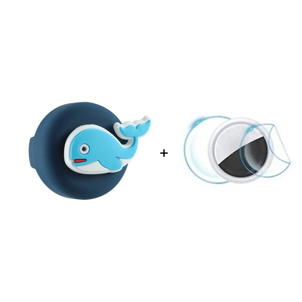 Apple AirTag silikonholder for sko m. Motiv - Hval