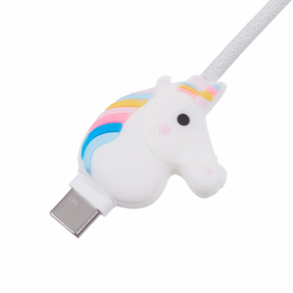 USB-C kabelbeskytter - Søt enhjørning