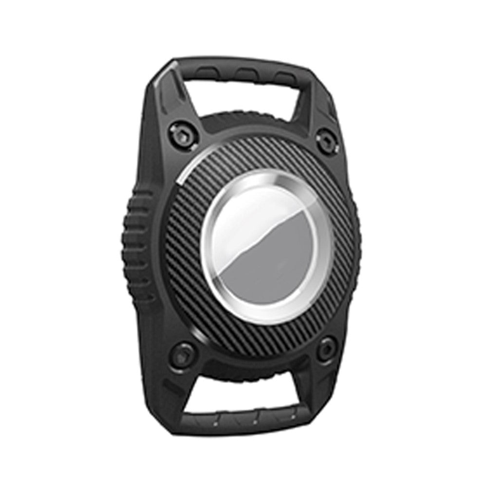 AirTag vanntett fleksibelt plastdeksel m. Karabinhage - Svart