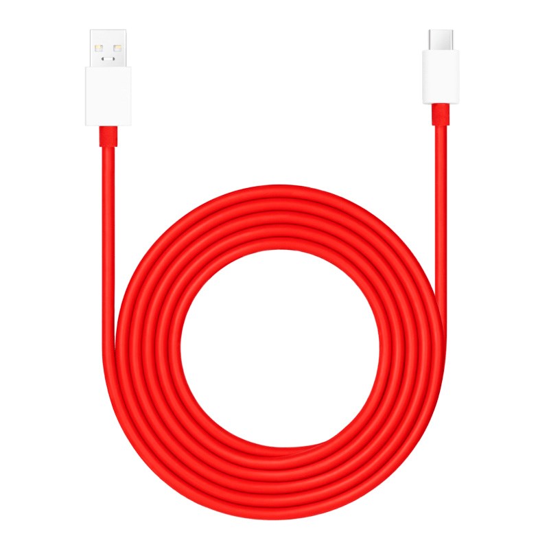 OnePlus - USB-A til USB-C Kabel 1.5m - Rød