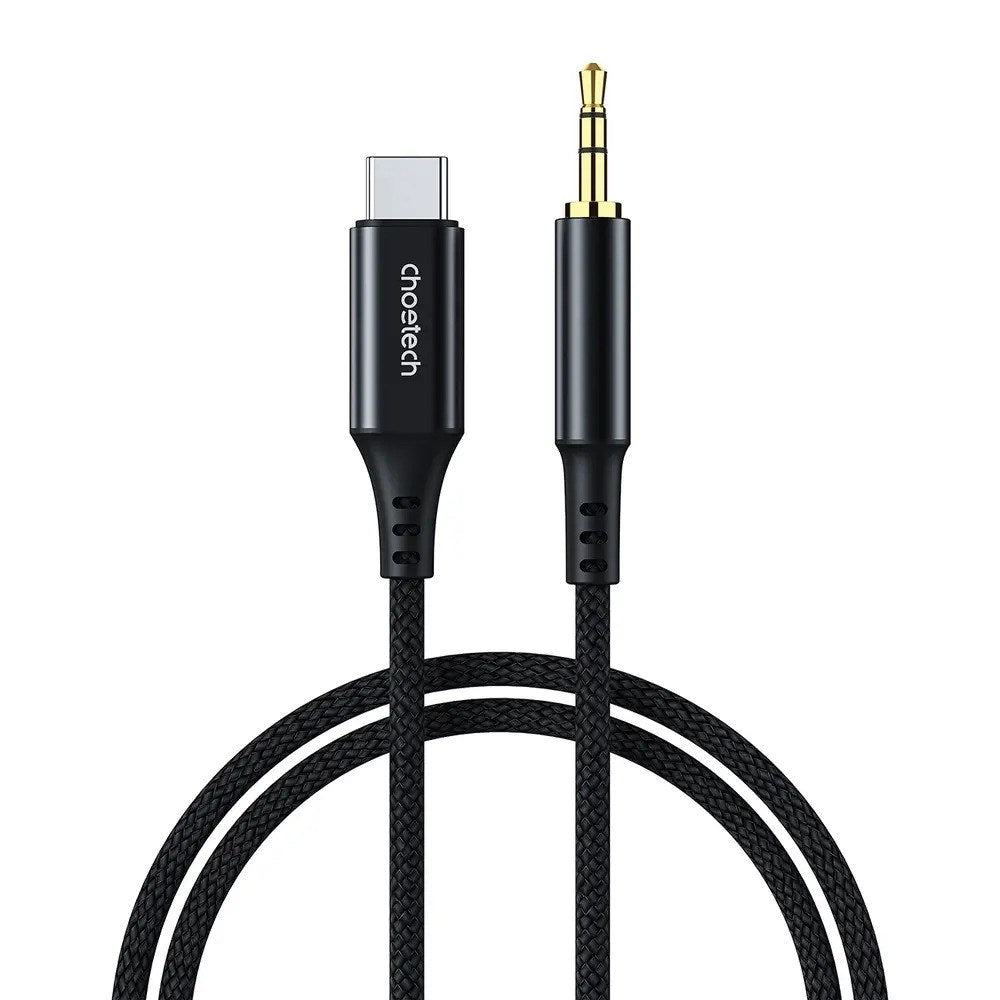 Choetech USB-C til 3.5mm Minijack Kabel - 1m - Sort