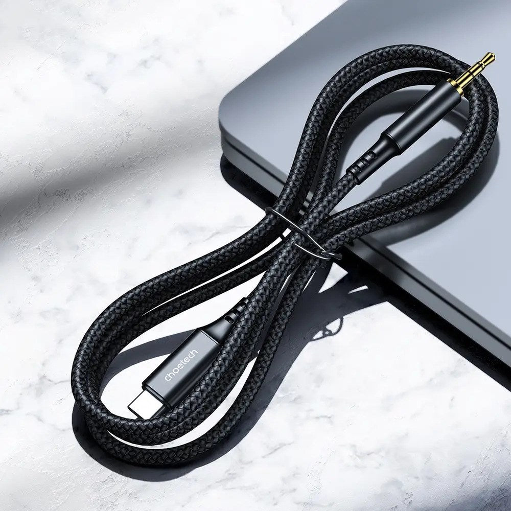 Choetech USB-C til 3.5mm Minijack Kabel - 1m - Sort