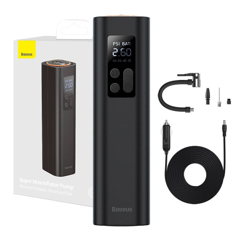 Baseus Mini Kompressor For Bil - Svart