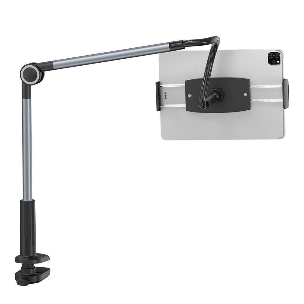 Baseus Otaku Universal Tabletholder til Skrivebord - Max Tablet: 140-215mm - Sort / Grå