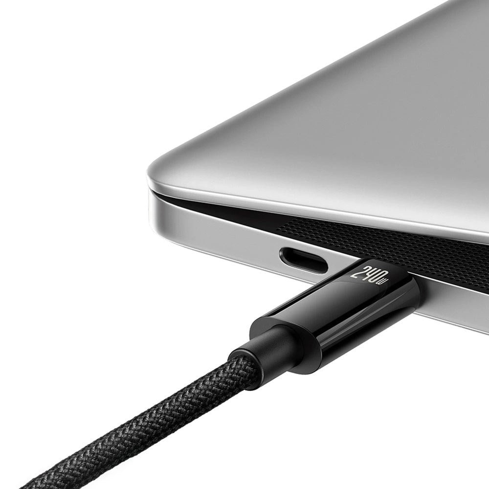 Baseus USB-C til USB-C Kabel m. 240W - 480Mb/s - 3m - Sort