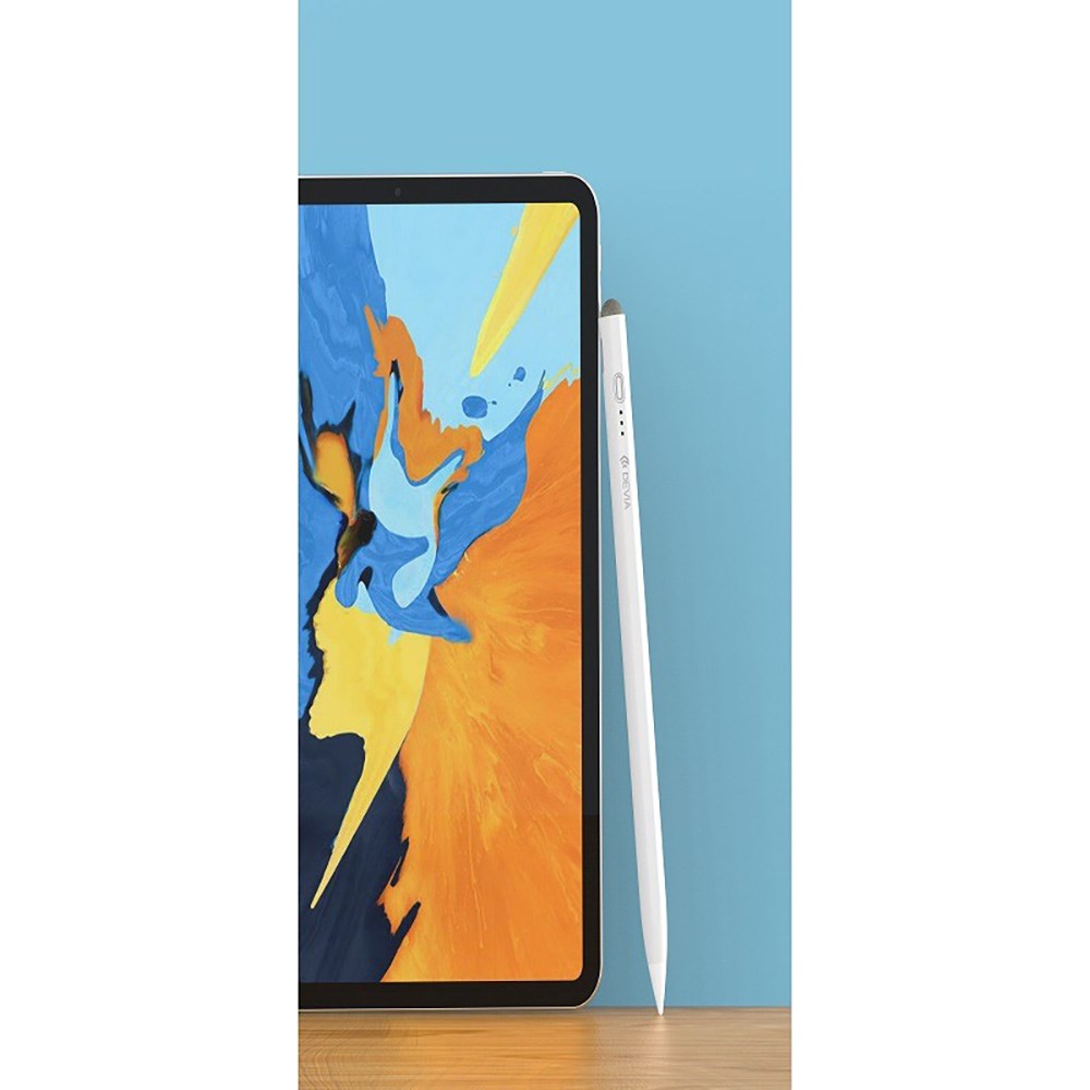 Devia iPad Stylus Pen - USB-C-kontakt - Hvit