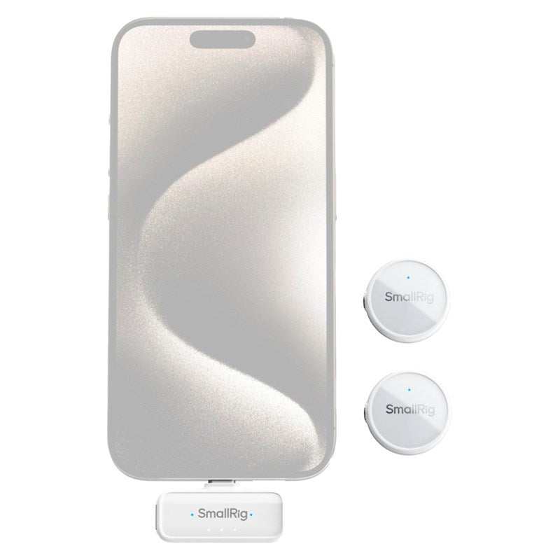 Trådløs mikrofon - SmallRig 4706 S 60 - USB-C - Hvit