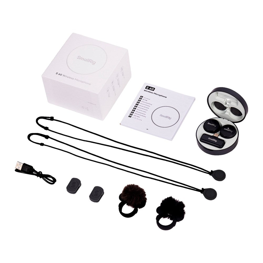 Trådløs mikrofon - SmallRig 4934 S 60 - USB-C - Sort