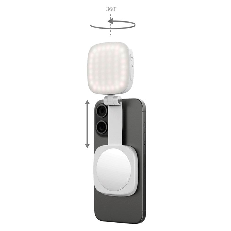 LED-lys for mobil - SmallRig 4933 Vibe P48 - MagSafe-kompatibel - Hvit