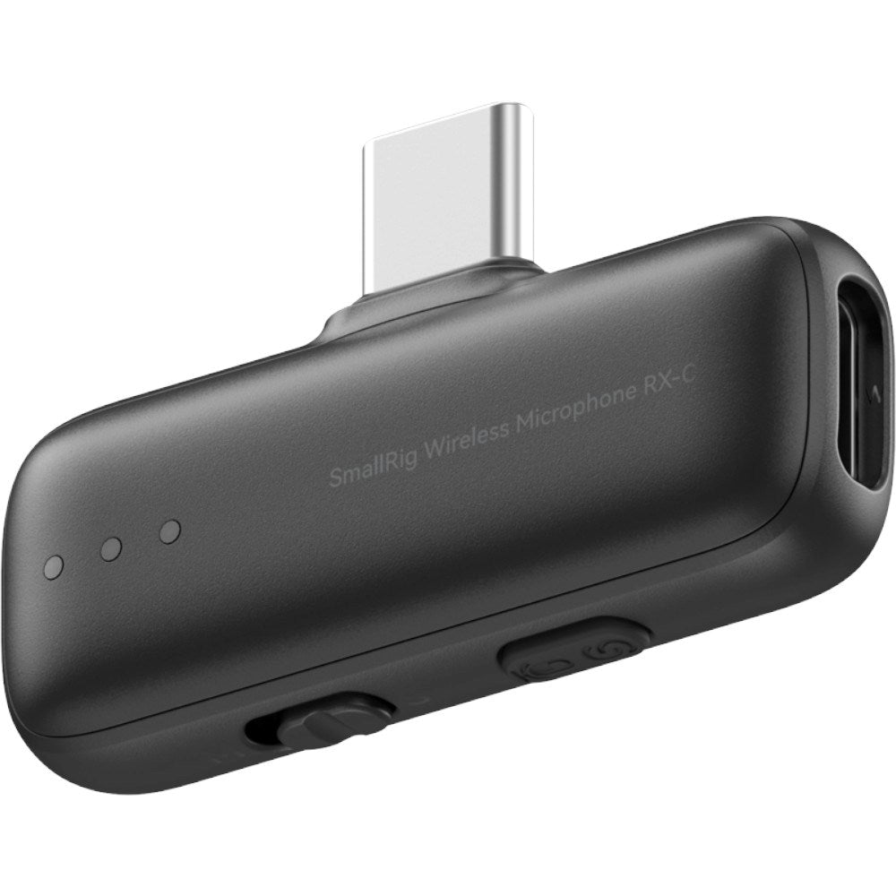 SmallRig 5718 Trådløs Mikrofon inkl. USB-C Adapter - Sort