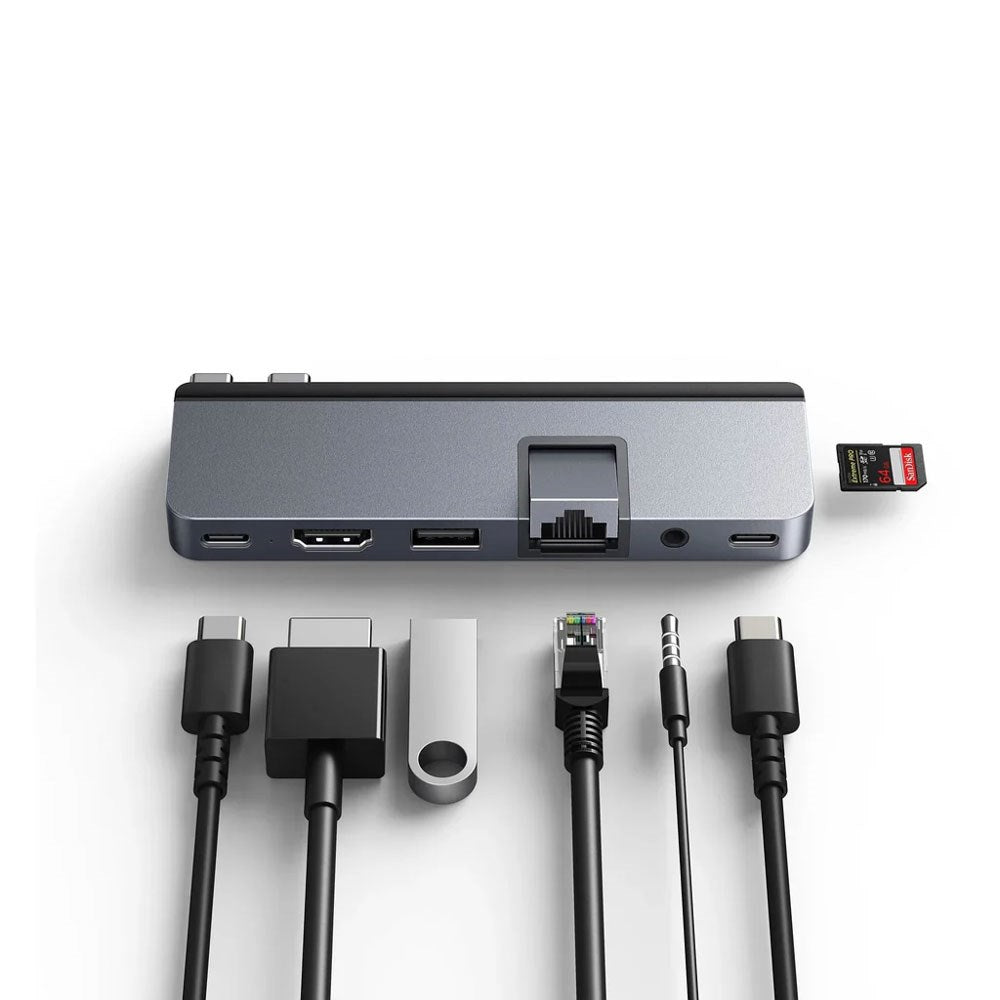Hyper HyperDrive Duo Pro 7-i-2 USB-C Hub - 100W - Grå