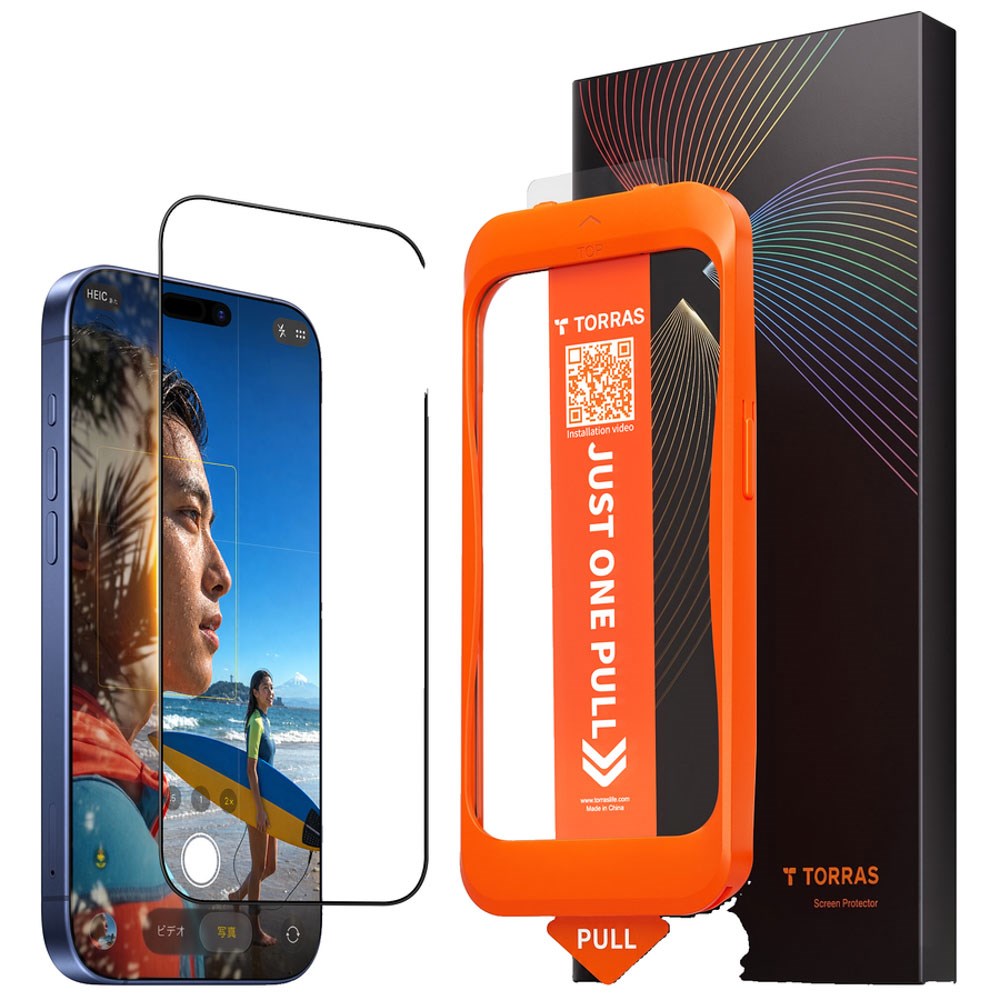 iPhone 18 Pro Max / 17 Pro Max TORRAS HD Shield Skærmbeskyttelsesglas - Gennemsigtig