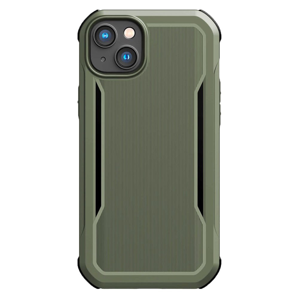 iPhone 14 Raptic Fort Series Bagside Håndværker Cover - MagSafe Kompatibel - Grøn
