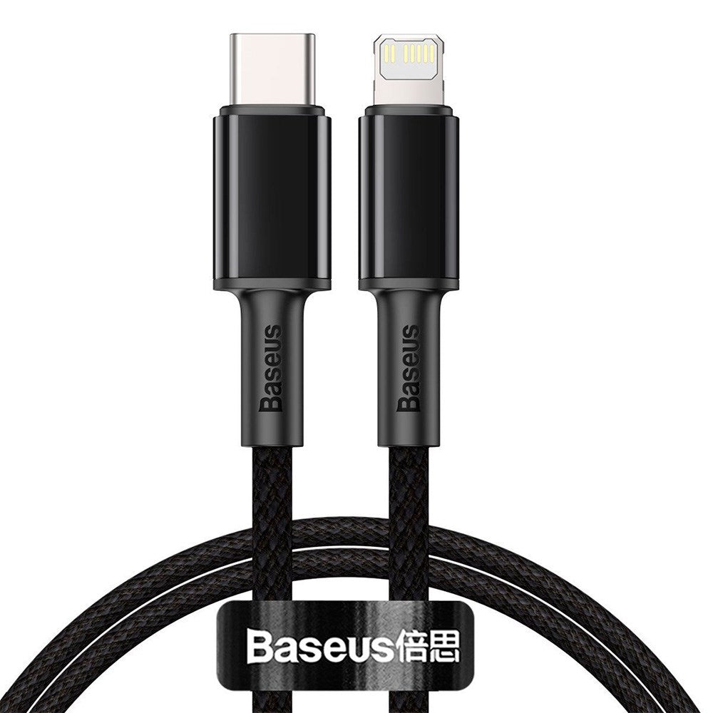 Baseus High Density 20W USB-C til Lightning-kabel - 1 meter - Svart