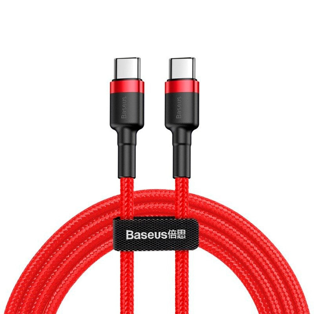 Baseus Cafule 60W USB-C til USB-C-kabel - 1 meter - Rød
