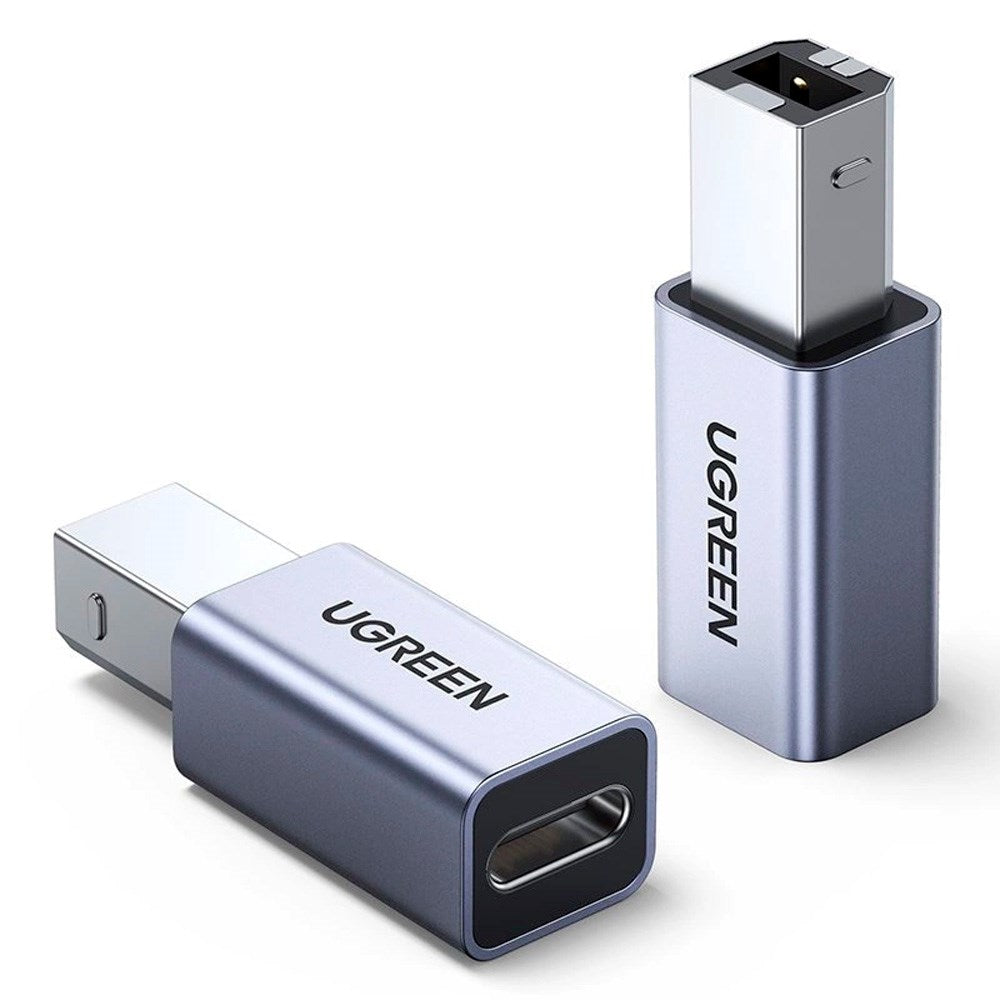 Skriverkabel USB-C til USB-B-adapter - Ugrønn US382 - Grå