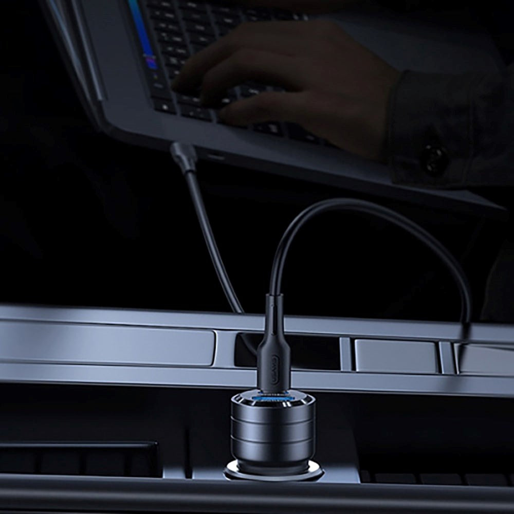 Usam Billader PD 95W med USB-C & USB-A - Svart