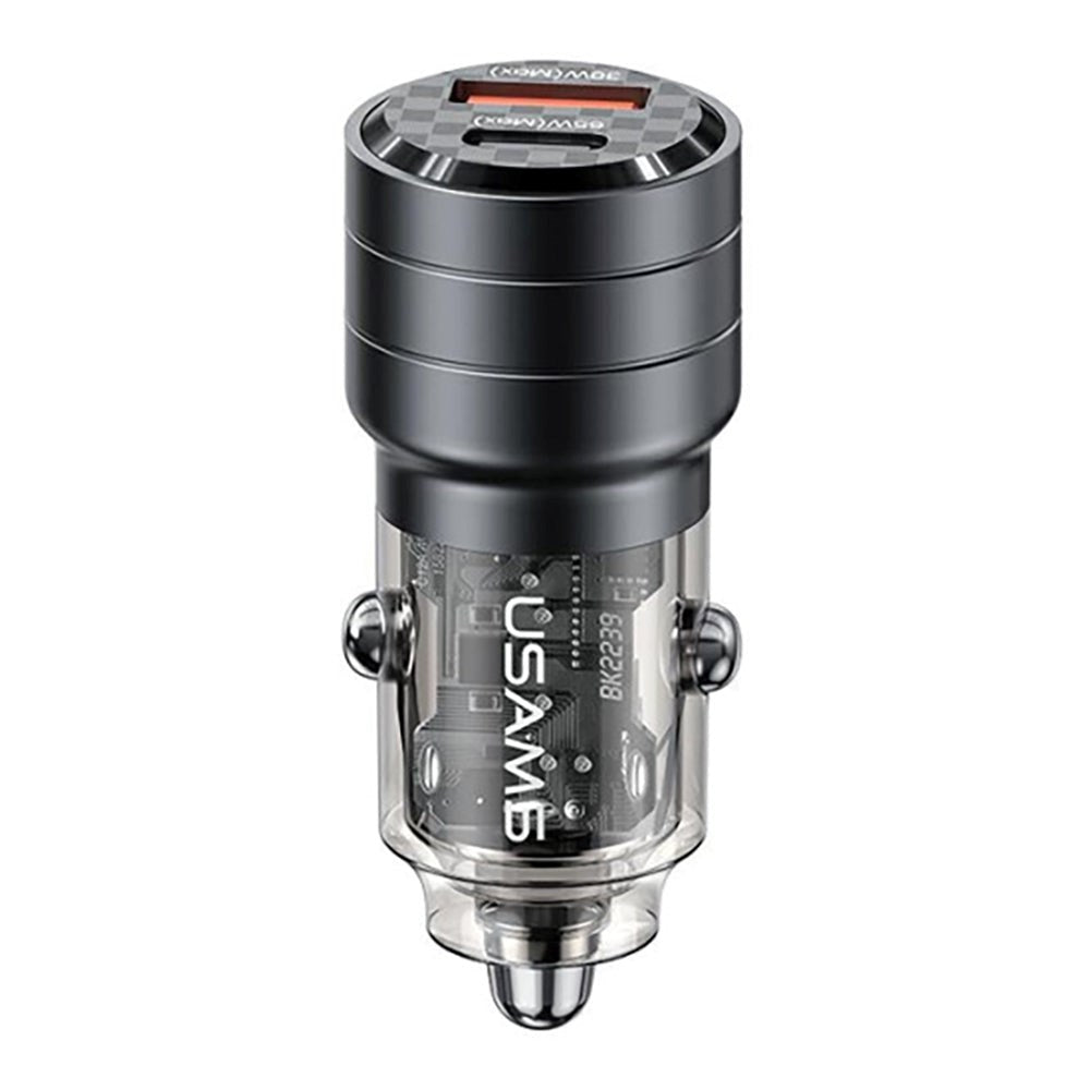 Usam Billader PD 95W med USB-C & USB-A - Svart