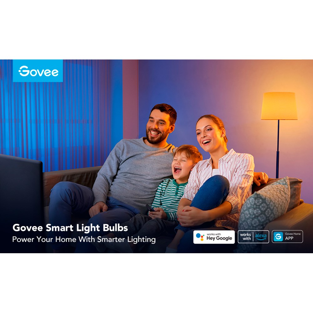 Govee 1200lm WIFI & Bluetooth Smart Lyspære - Hvit