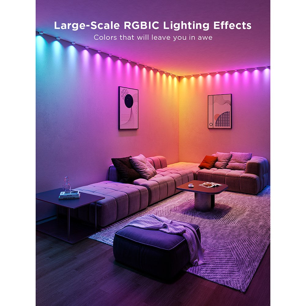 Govee RGBIC 3m streng Downlights Taklampe - Hvit