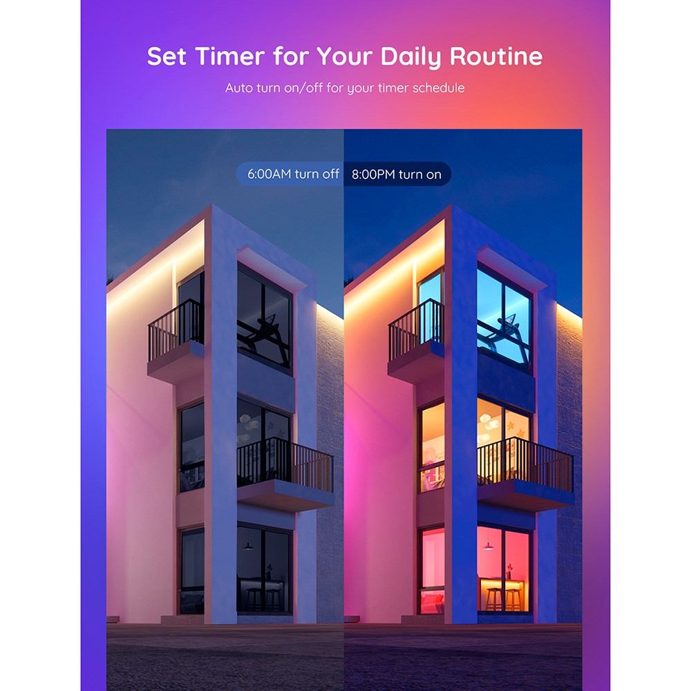 Govee 800lm WIFI & Bluetooth Smart Lyspære - Hvit