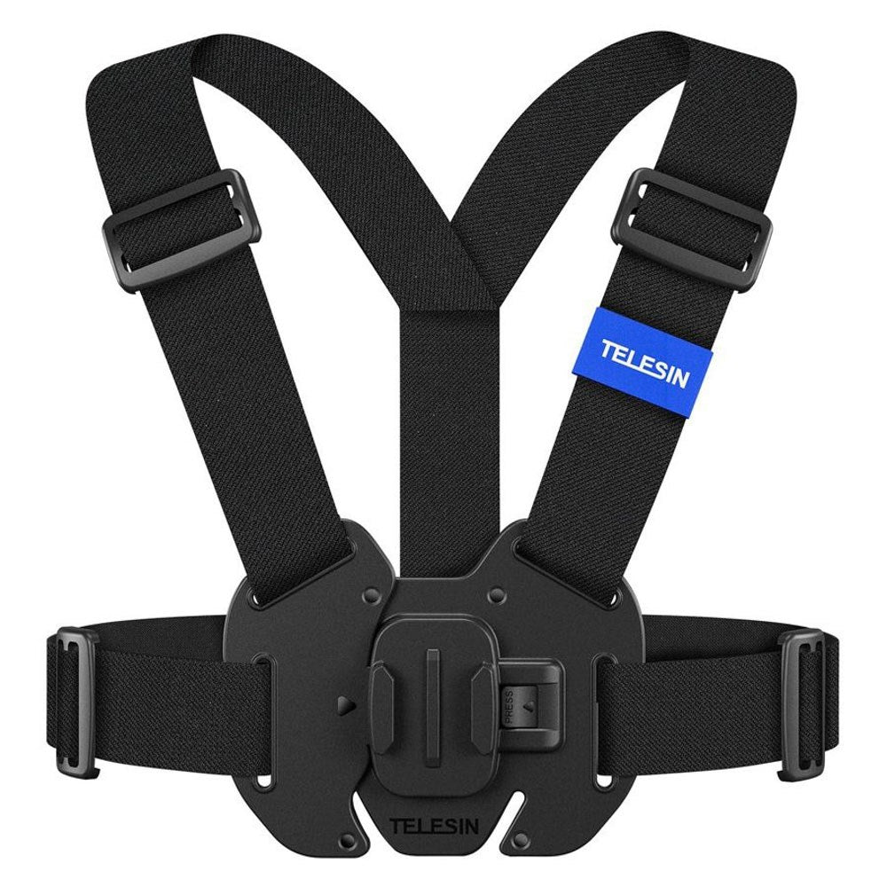 TELESIN Chest Strap Holder til Action Kamera - Sort