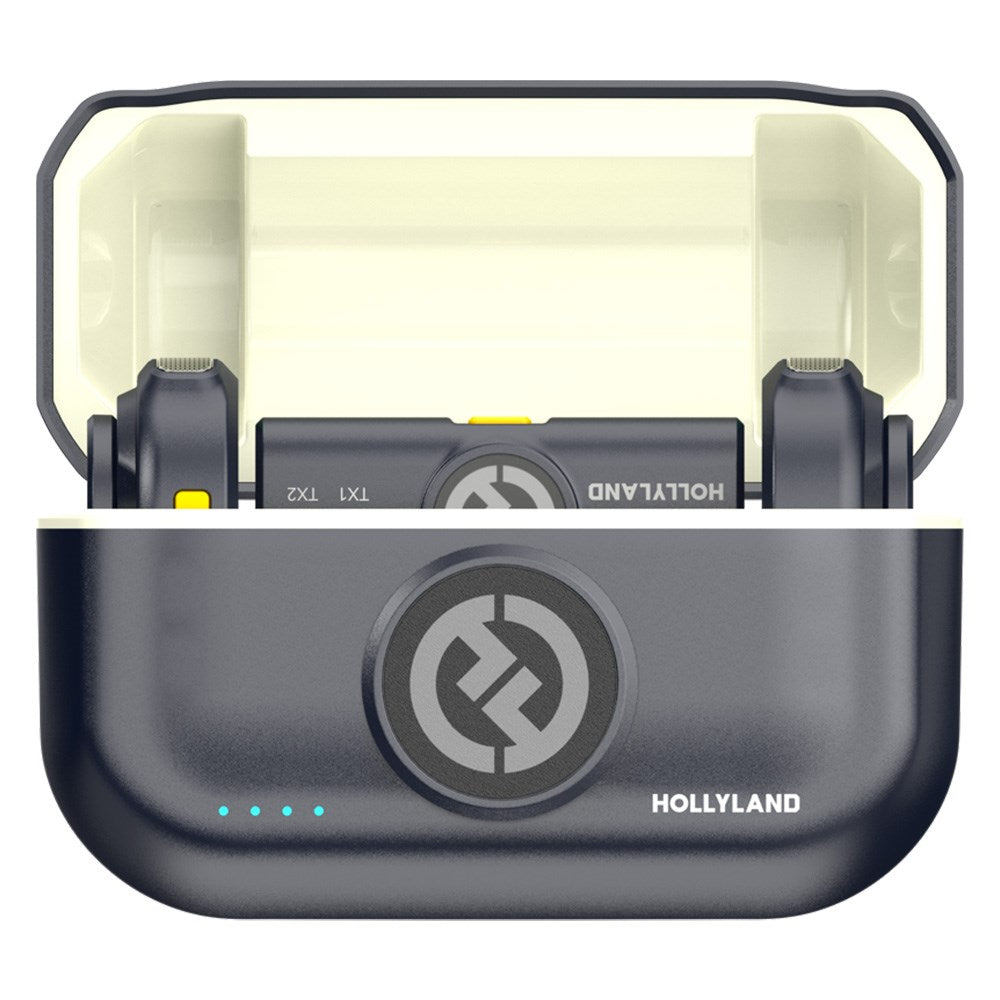 Hollyland Lark M2 trådløs mikrofon m. 2 x TX & 1 x RX USB-C - Svart