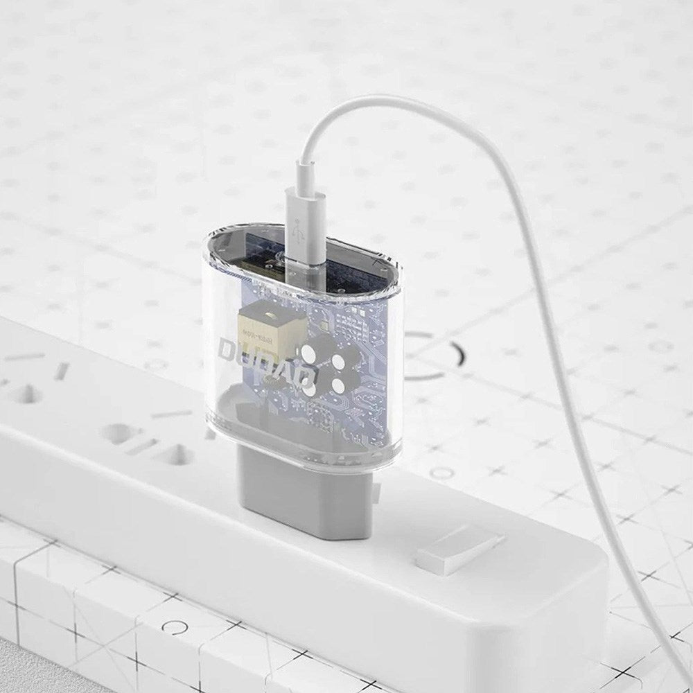 Dudao 20W PD (Power Delivery) Vegglader USB-C - inkl. Kabel - Hvit