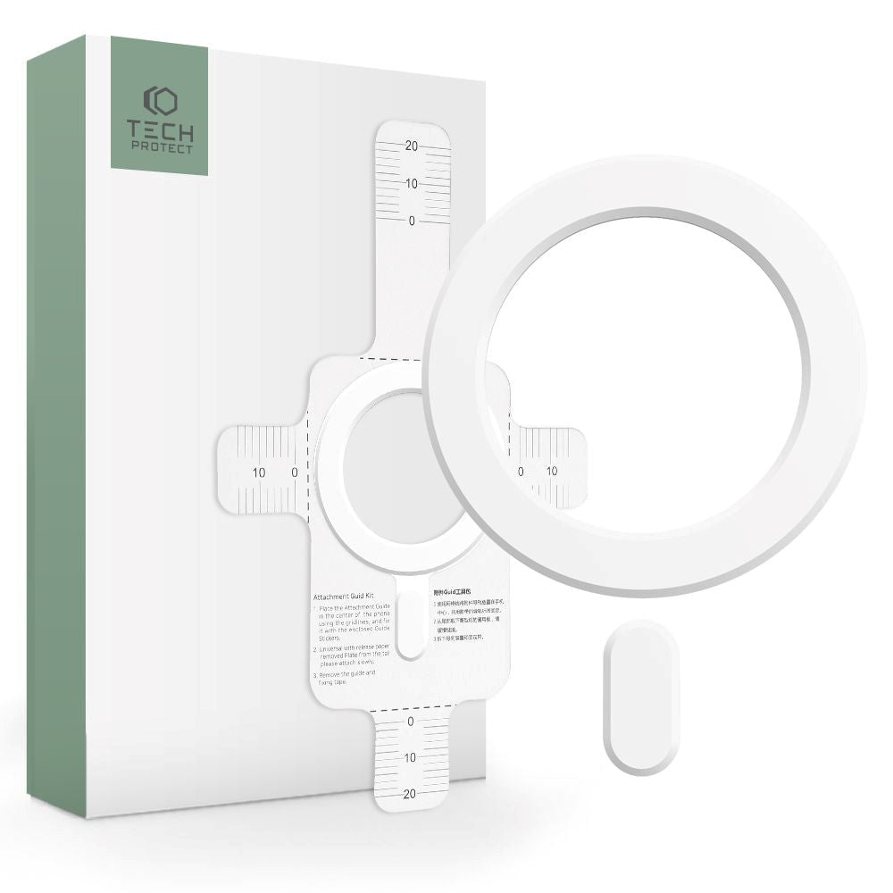 Tech-Protect Magmat Magnetic Ring - MagSafe-kompatibel - Hvit