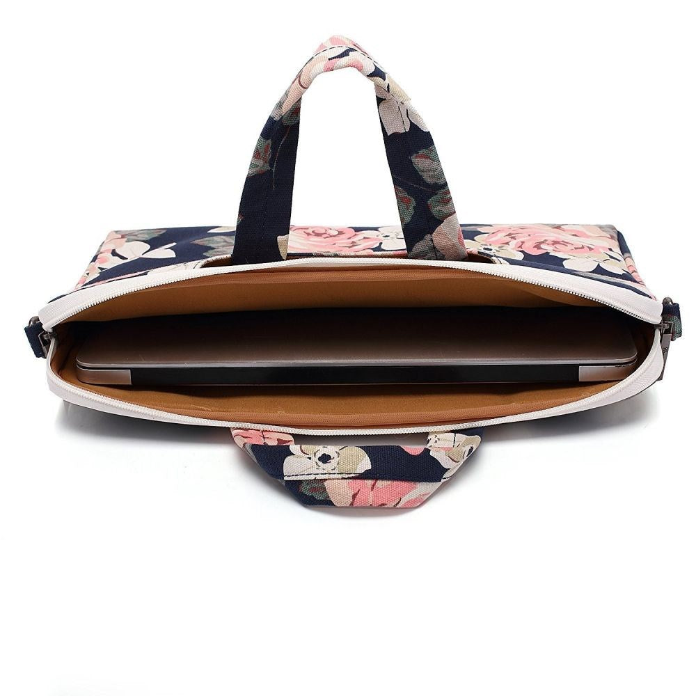 Canvaslife Koffertveske for MacBook / PC 13-14" - Navy Rose