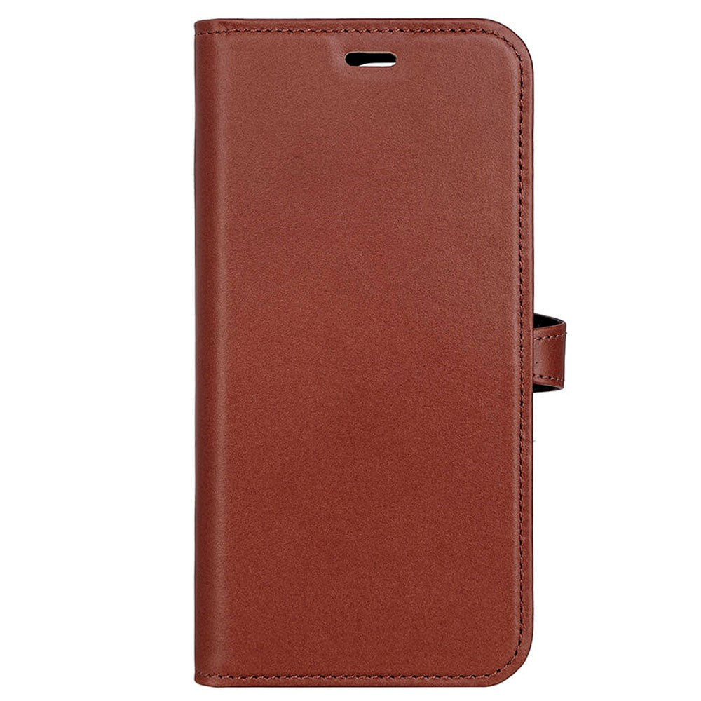iPhone 15 Pro Buffalo 2-in-1 Wallet Ægte Læder Magnet Flip Cover m. Pung - Brun