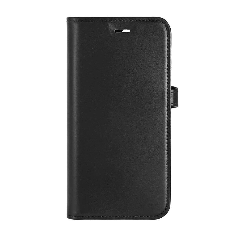 iPhone 16 Buffalo 2-in-1 Wallet Ægte Læder Magnet Flip Cover m. Pung - MagSafe Kompatibel - Sort