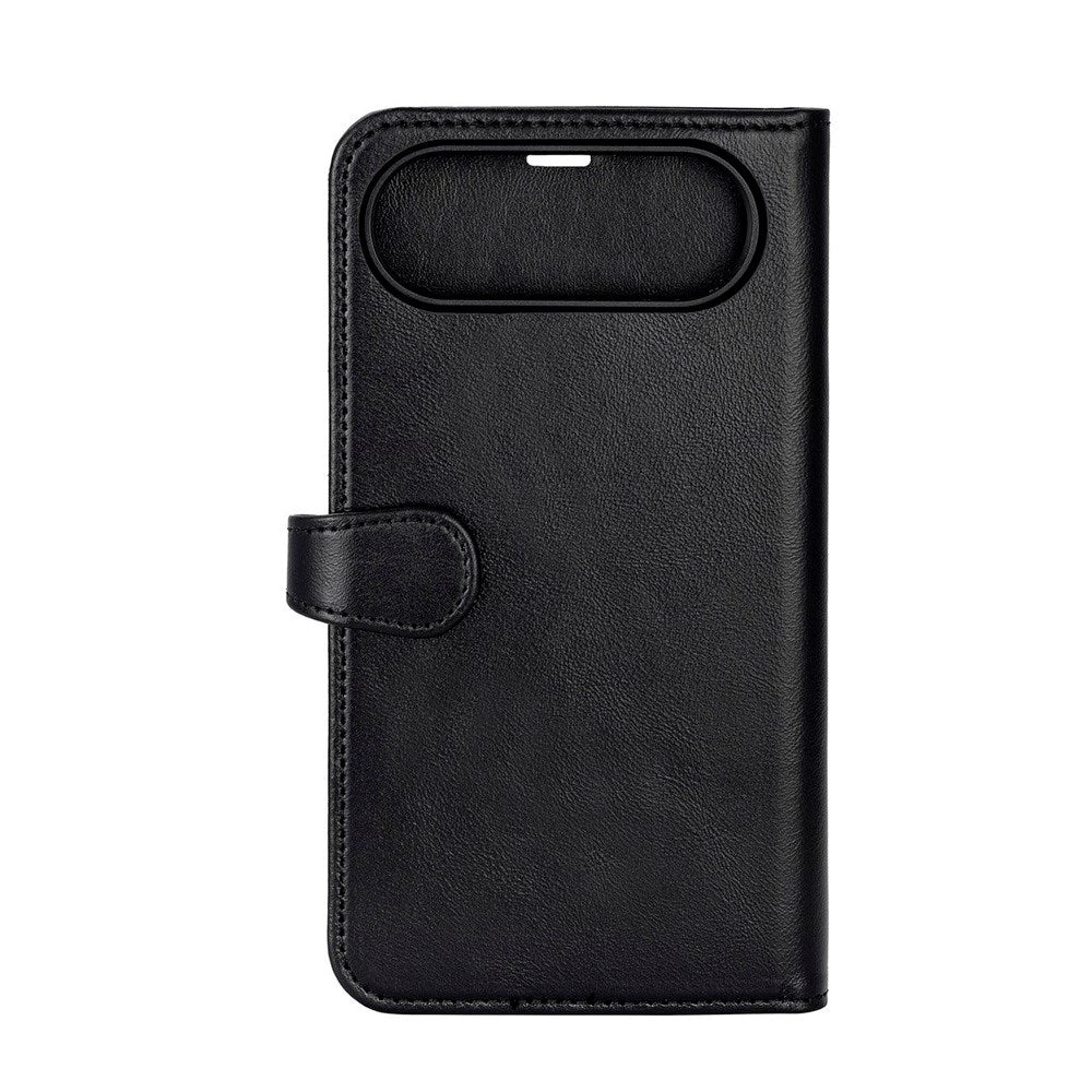 Buffalo iPhone Air Ægte Læder Flip Cover - Sort