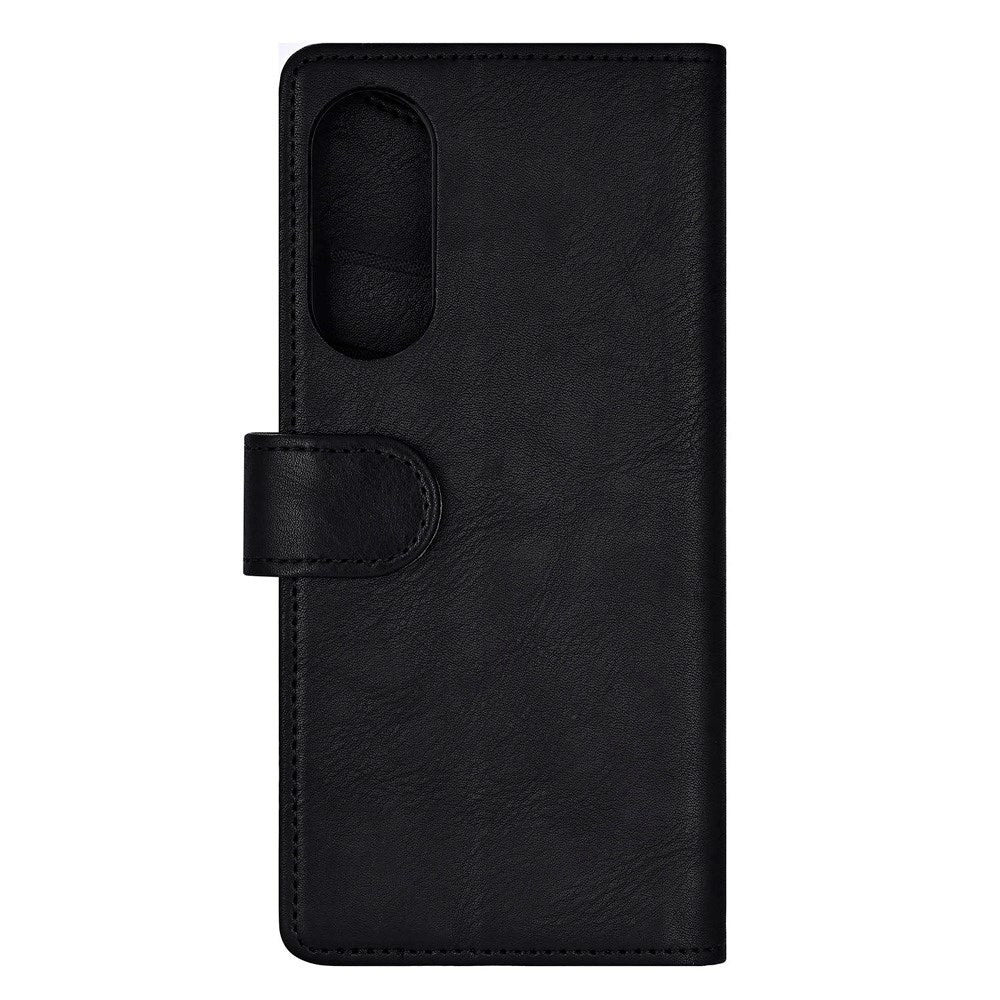 Samsung Galaxy S25 Edge - GEAR Kunstlæder Flip Cover - MagSafe Kompatibel - Sort