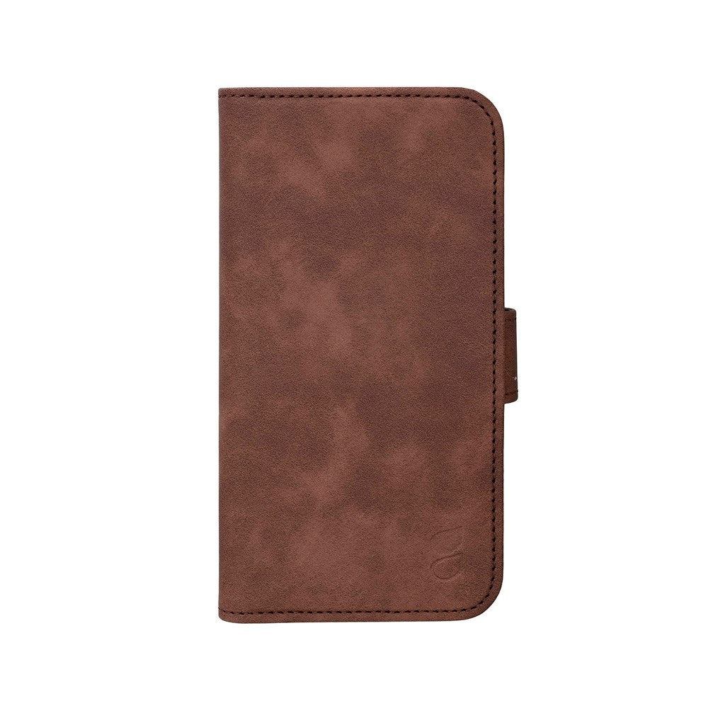 GEAR - iPhone 16e - Faux Leather Flip Cover - MagSafe kompatibel - Brun