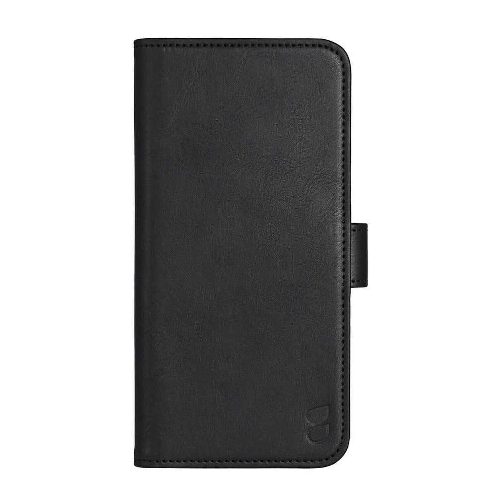 iPhone 16 Pro Max GEAR Leather Flip Cover 2-i-1 w. Lommebok 3 kort - MagSafe-kompatibel - Svart