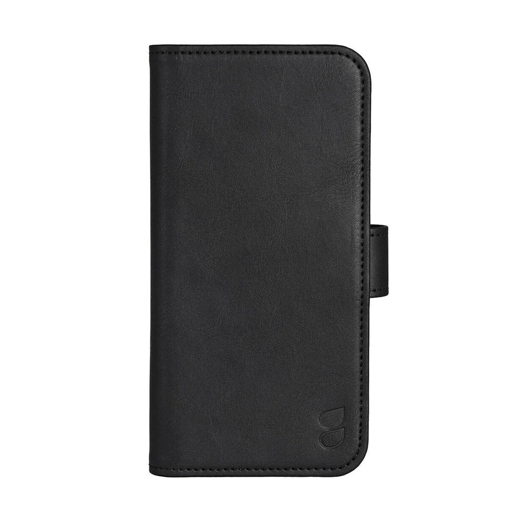 iPhone 16 Pro GEAR Leather Flip Cover 2-i-1 w. Lommebok 3 kort - MagSafe-kompatibel - Svart