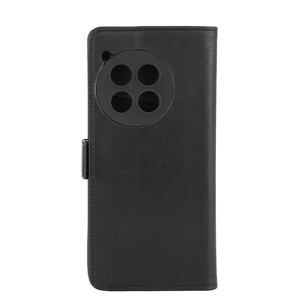 GEAR OnePlus 12R Leather Flip Cover m. Lommebok - Svart