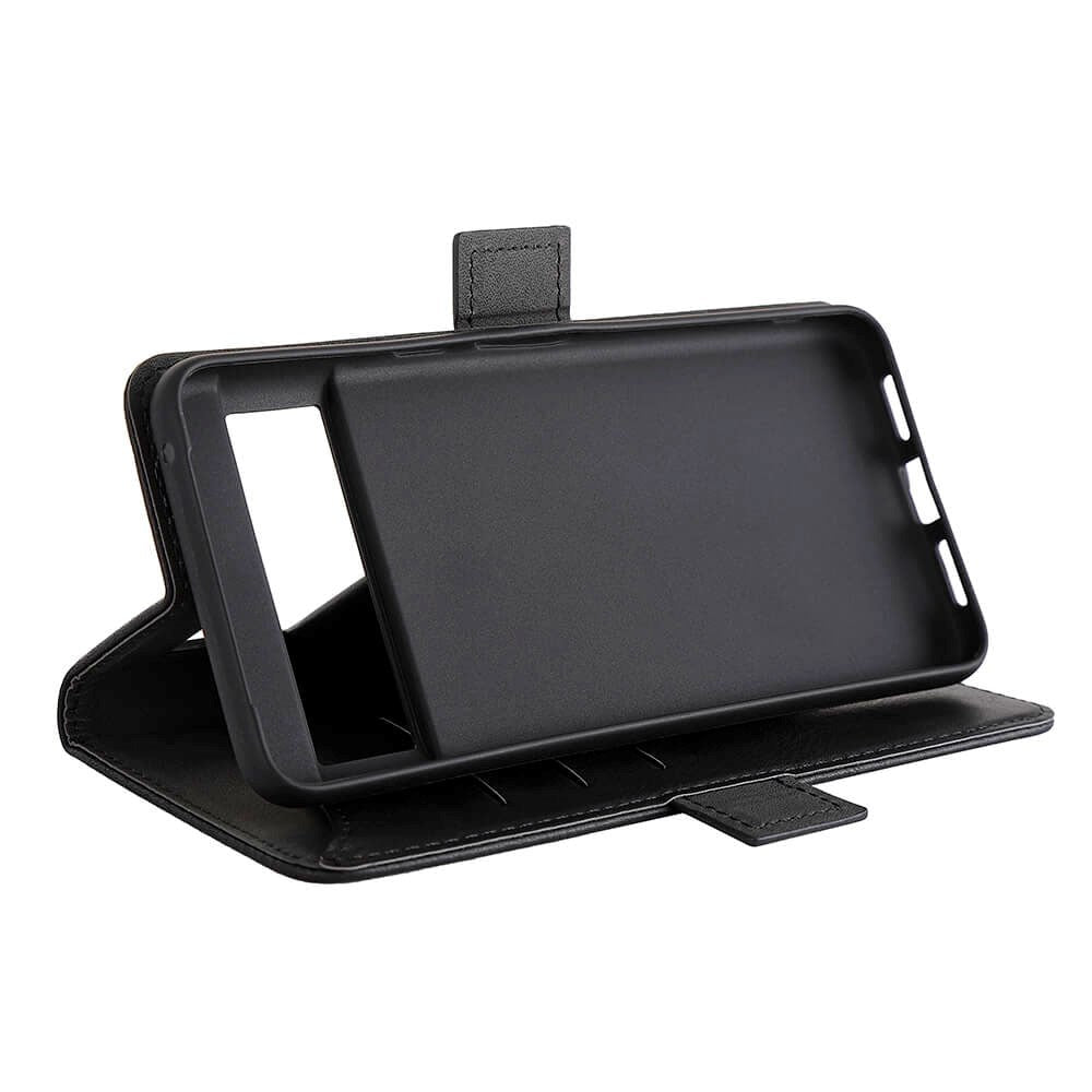 GEAR Google Pixel 8 Pro Leather Flip Cover m. Lommebok - Svart