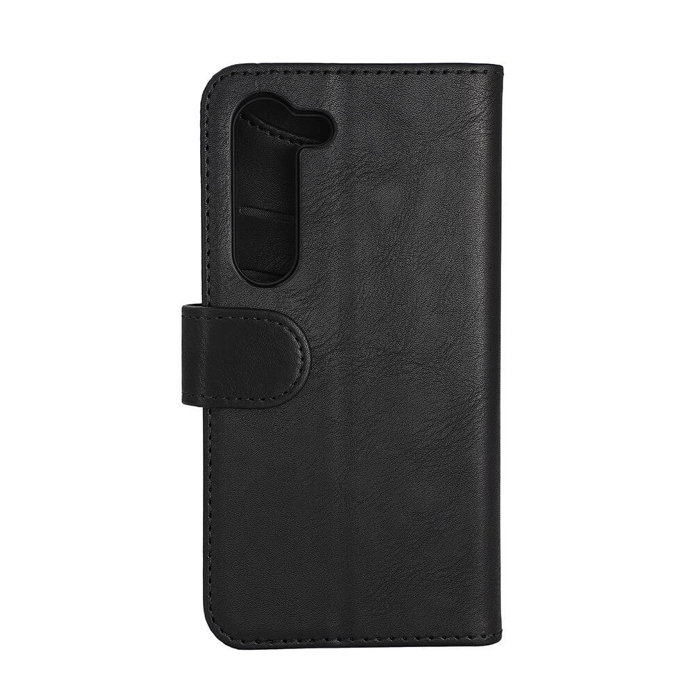 Samsung Galaxy S23 Gear Wallet - Lær Flip Cover m. Lommebok - Svart