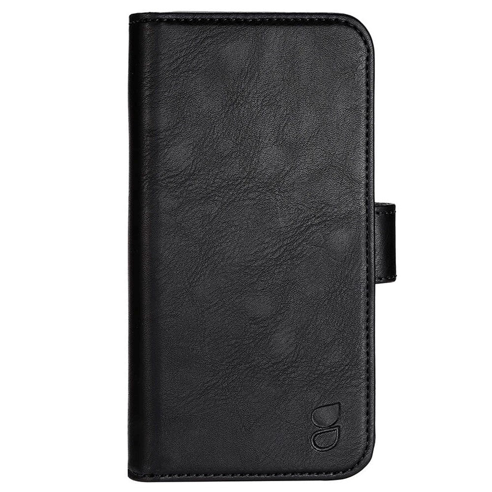 iPhone 14 Pro GEAR Wallet - Læder Flip 2-i-1 Cover m. Pung 7 Kort - Sort