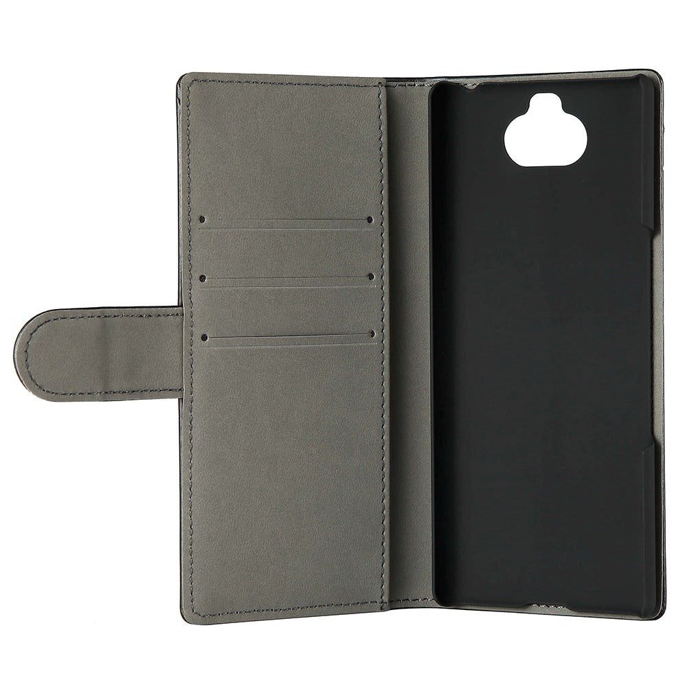 Sony Xperia 10 Gear Wallet - Skinndeksel m. Lommebok - Svart