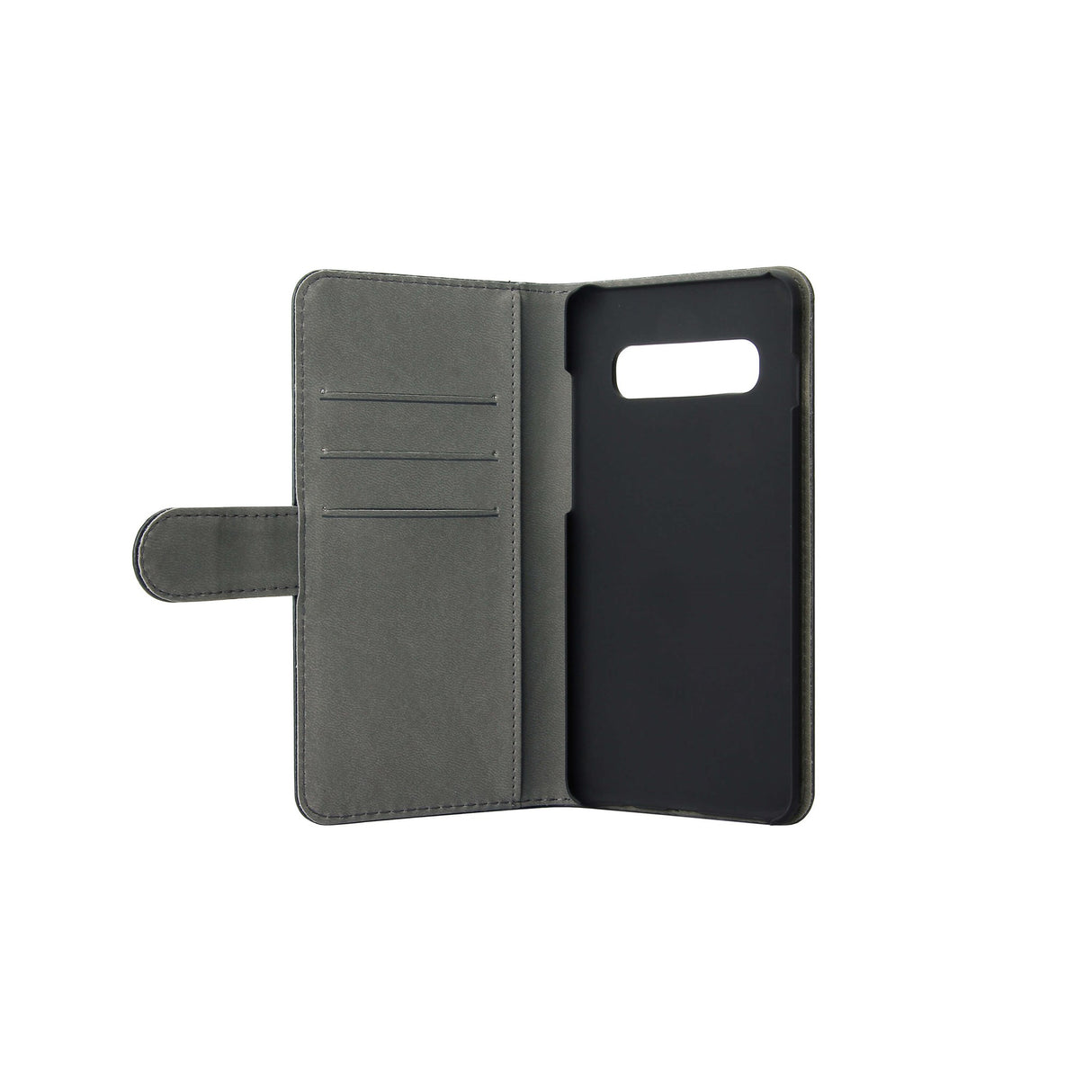 Samsung Galaxy S10+ (Plus) Gear Wallet - Læder Cover m. Pung - Sort