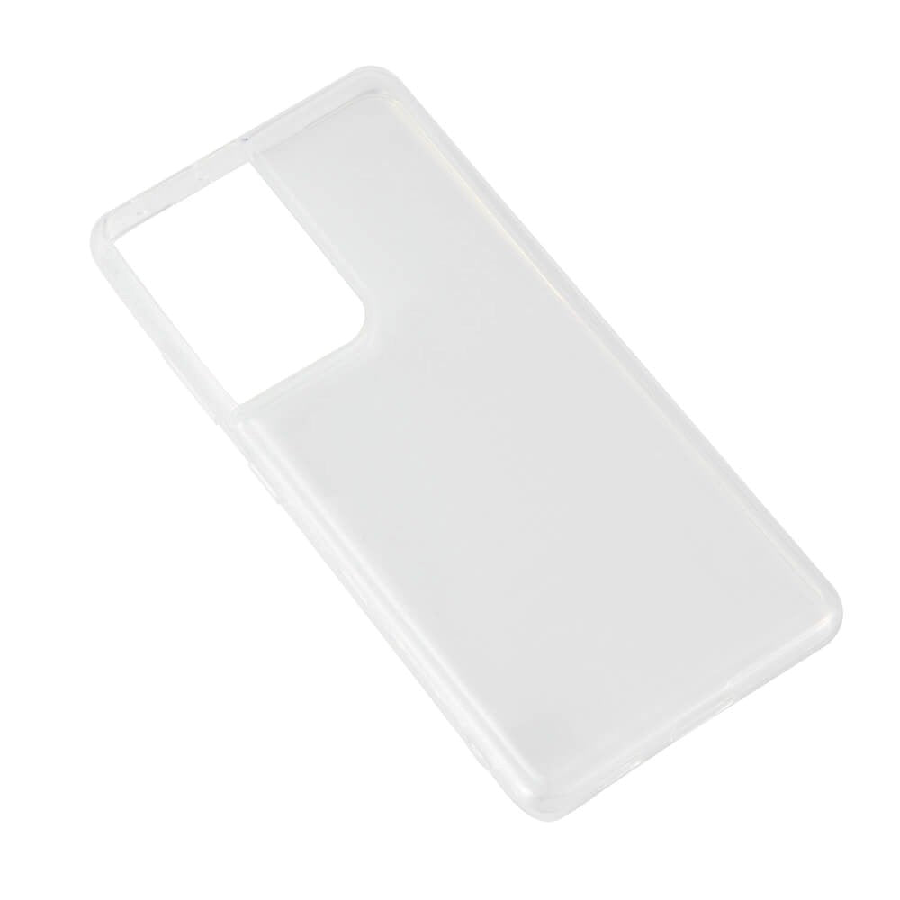 Samsung Galaxy S21 Ultra GEAR Fleksibelt Plastik Bagside Cover - Gennemsigtig