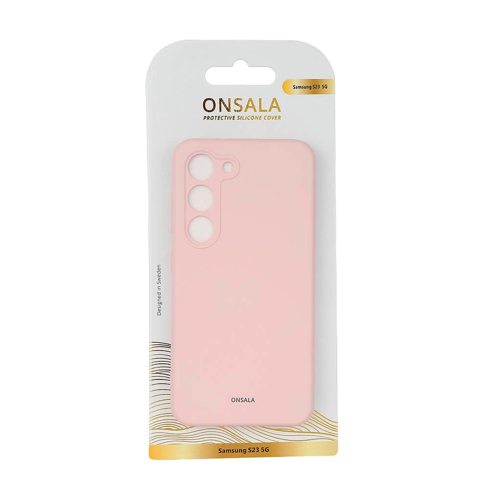 Samsung Galaxy S23 Onsala Silikone Bagside Cover - Chalk Pink