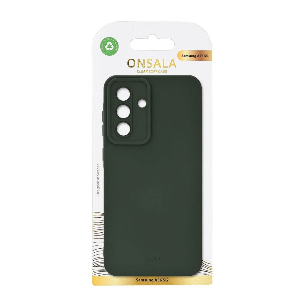Samsung Galaxy A56 (5G) Onsala Silikone Bagside Cover - Olive Green